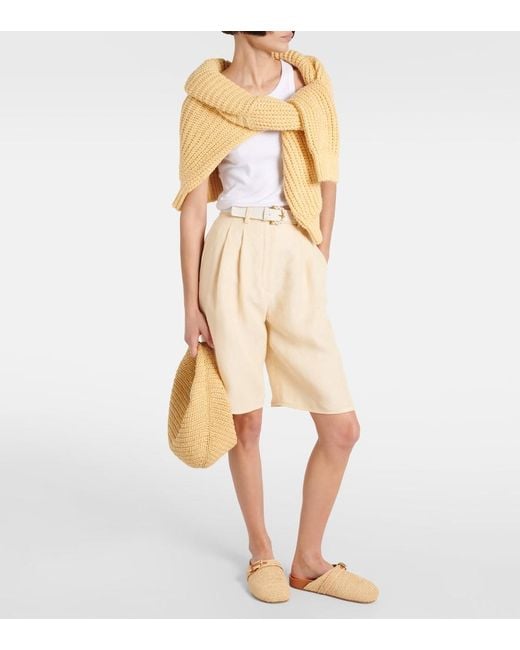 Robert Clergerie Natural Quinta Raffia Mules
