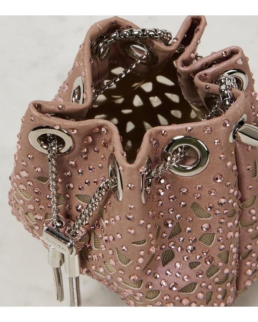 Secchiello Bon Bon Micro di Jimmy Choo in Pink