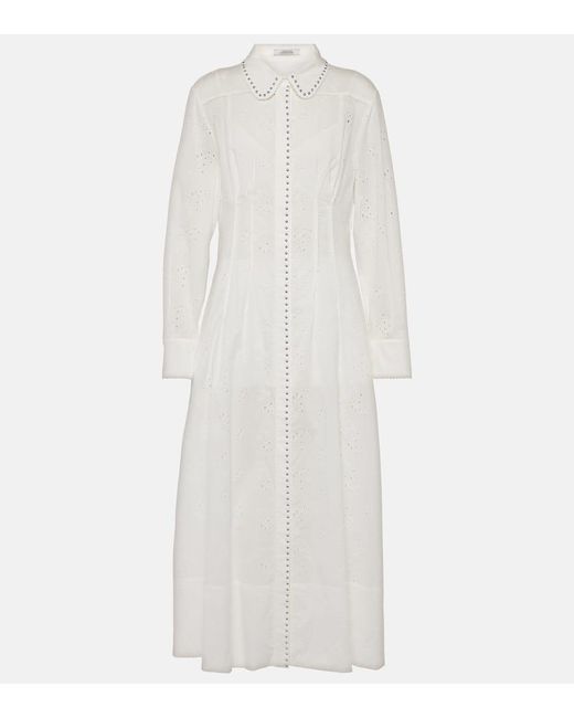 Abito chemisier Embroidered Ease di Dorothee Schumacher in White