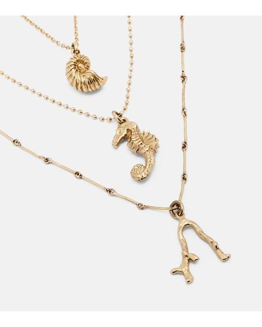 ALÉMAIS Metallic Pendant Necklace