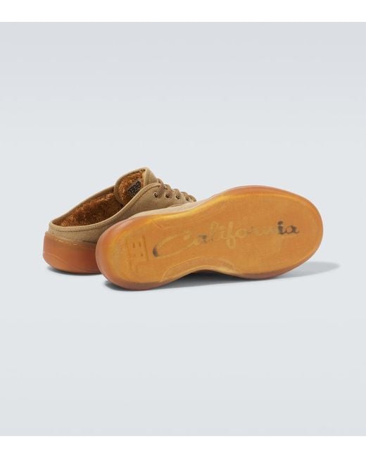 ERL Slippers Aus Canvas in Brown für Herren