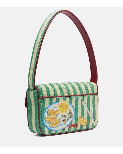 Borsa A Spalla Tommy Con Perline di Staud in Red