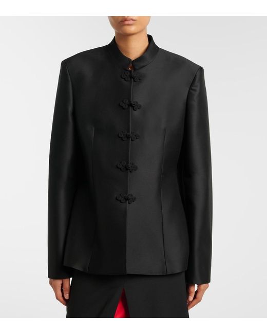 Rohe Black Wool-Blend Jacket