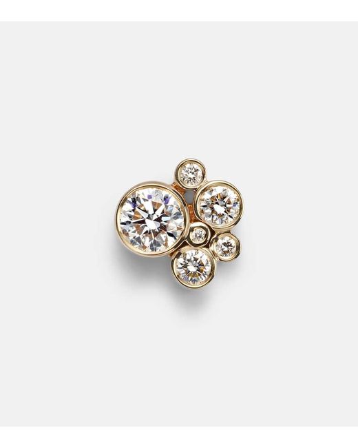 Sophie Bille Brahe White Bisou Diamant 18Kt Single Earring With Diamonds