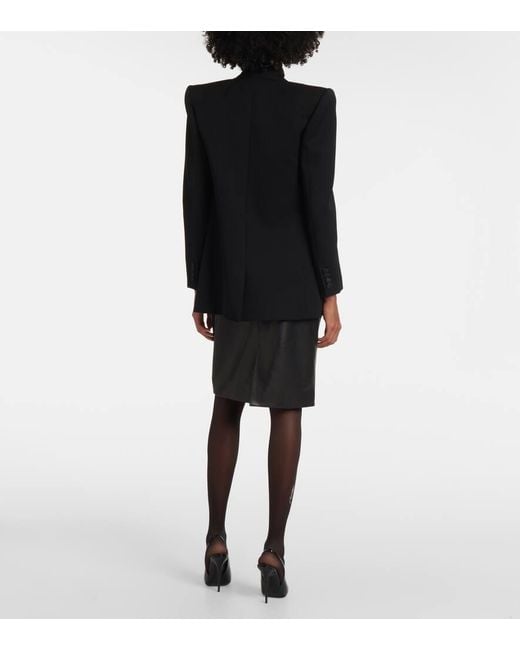 Saint Laurent Black Strumpfhose Mit Kristallen