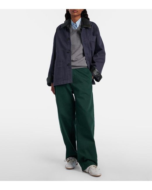 Miu Miu Gray Virgin Wool Polo Sweater