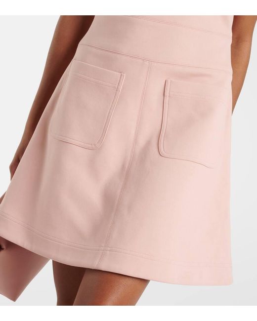 Moncler Pink Cotton-blend Minidress