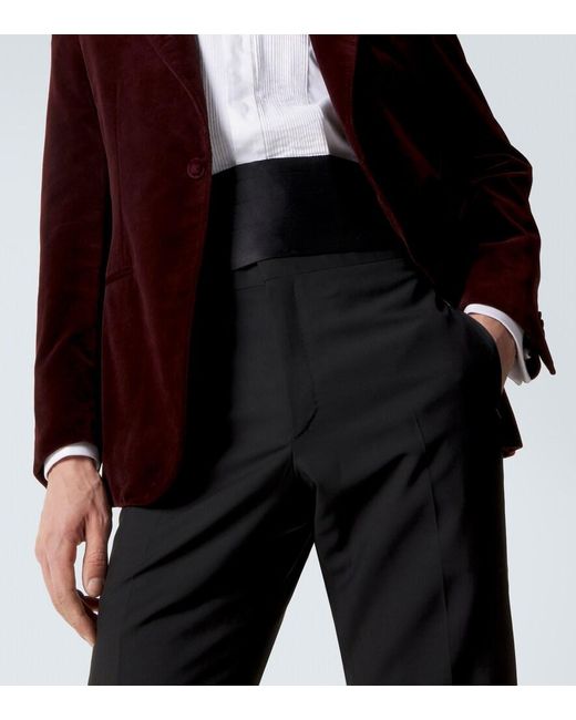 Brioni Black Silk Cummerbund for men