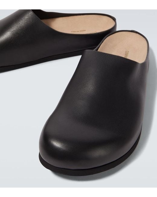 Zuecos De Piel Common Projects de hombre de color Black