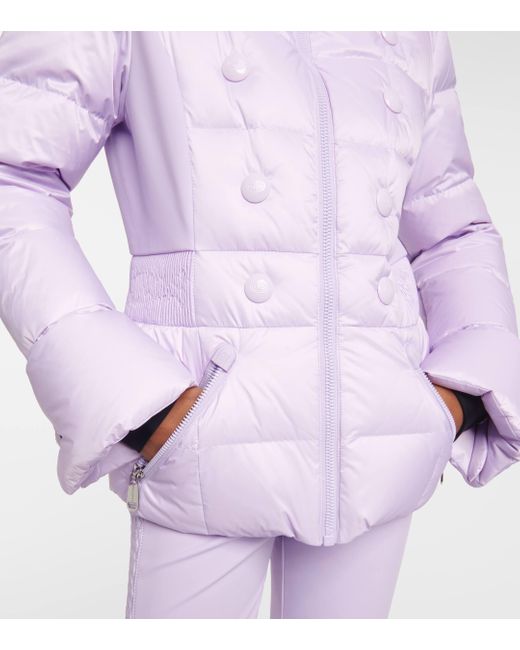 Goldbergh Purple Bouton Down Ski Jacket