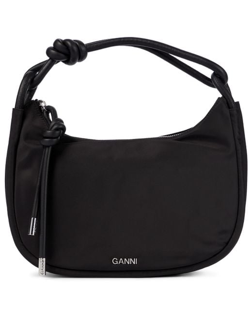 Ganni Black Medium Baguette Bag