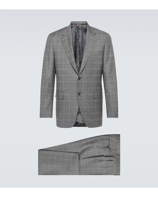 Canali Anzug aus Wolle in Gray für Herren