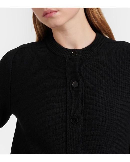 Gucci Black Horsebit Wool And Cashmere Cardigan