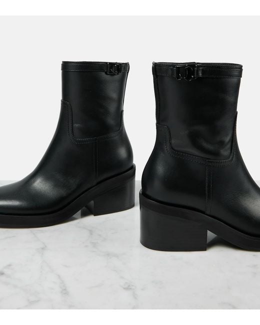 Jimmy Choo Black Yasmin 70 Leather Ankle Boots