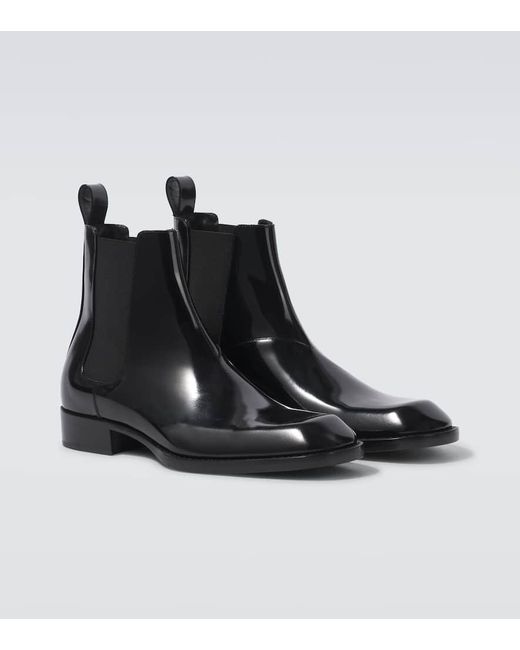Saint Laurent Chelsea Boots Vadim Aus Leder in Black für Herren