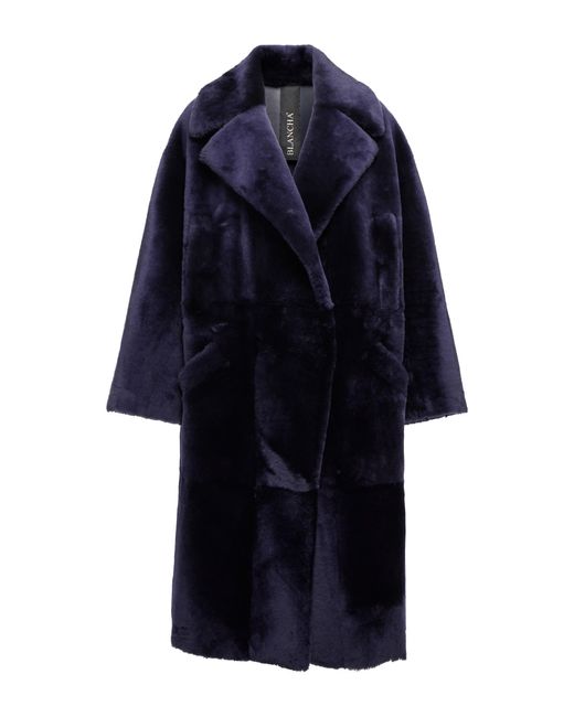 Blancha Fur Shearling Cocoon Coat in 