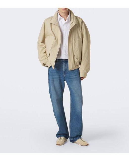 Jacquemus Natural Tennis Croc-Effect Suede Sneakers for men