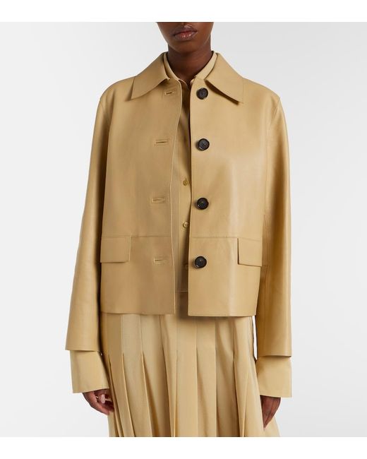 Totême Natural Leather Jacket