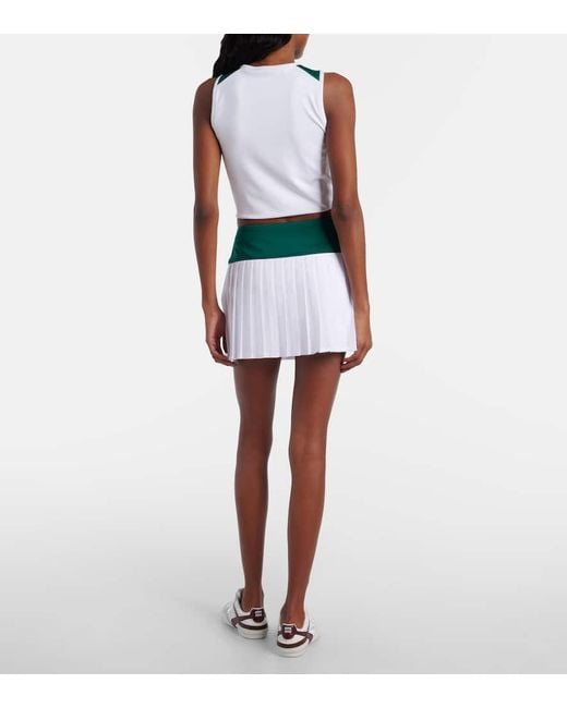 X New Balance Minifalda De Jersey Plisada Miu Miu de color Green