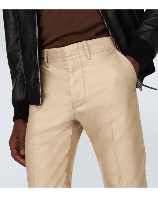 Tom Ford Natural Military Cotton Chinos for men