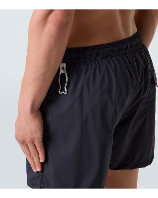Fedeli Black Madeira Swim Trunks for men