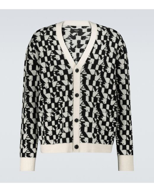 mens graphic cardigan