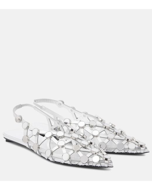 The Attico White Sandals