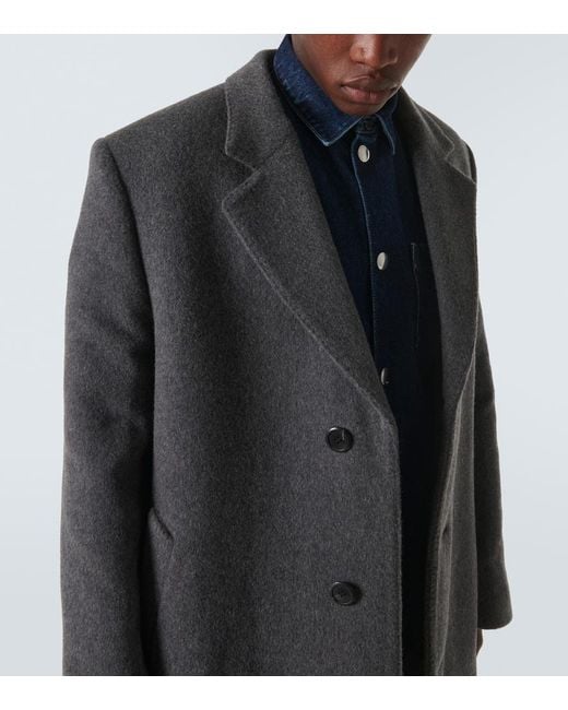 Prada Mantel Aus Schurwolle in Gray für Herren