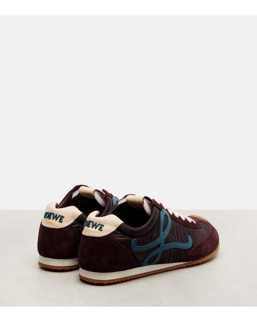 Sneakers Flow Runner 2.0 Con Suede di Loewe in Blue