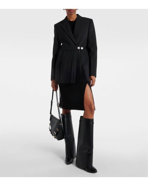 Givenchy Black Voyou Leather Crossbody Bag