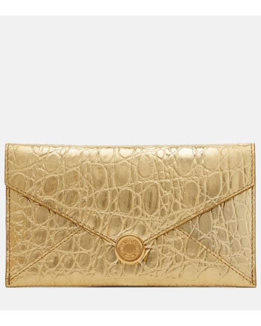 Clutch di Dries Van Noten in Metallic