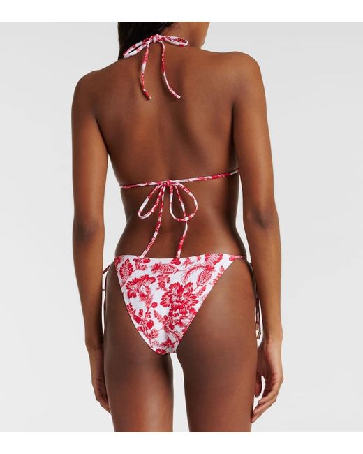 Melissa Odabash Pink Bedrucktes Bikini-Hoeschen Miami