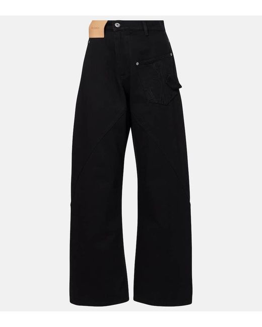 Jean Barrel A Taille Haute J.W. Anderson en coloris Blue