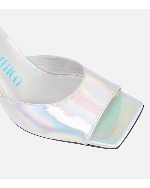 The Attico White Piper Sandals