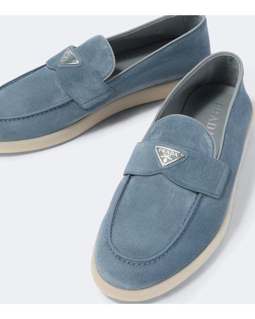 Mocassini di Prada in Blue da Uomo