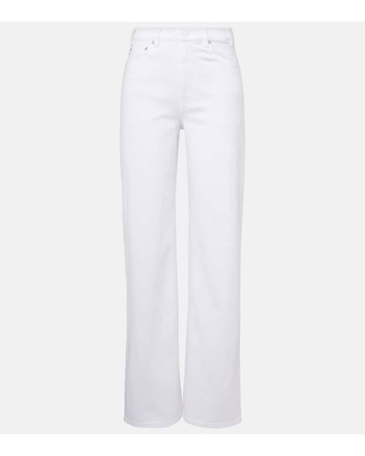 Jeans A Gamba Larga New Baggy di AG Jeans in White