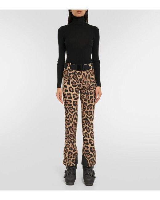 Goldbergh Purr Leopard-print Ski Pants in Brown | Lyst