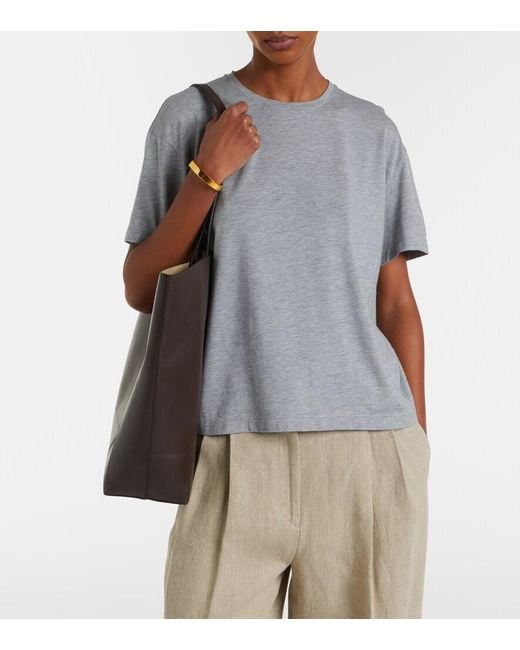 Totême  Gray Jersey T-Shirt
