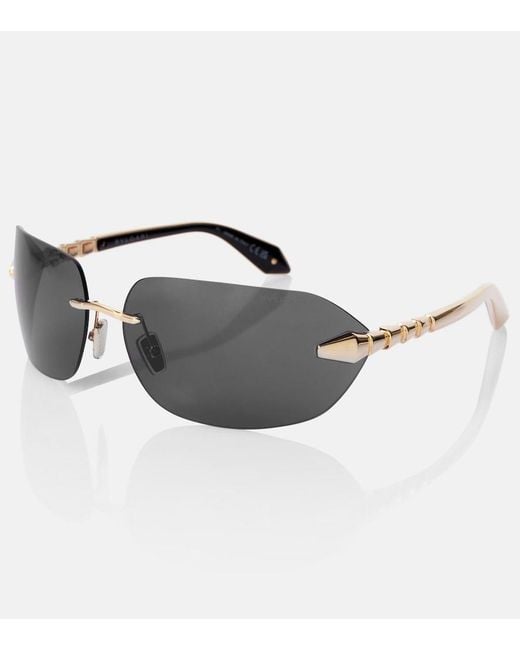 BVLGARI Gray Serpenti Square Sunglasses