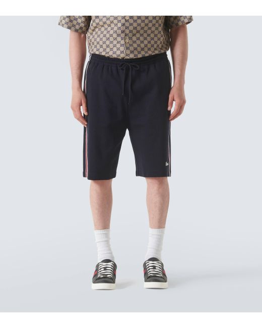 Gucci Blue Cotton Jersey Shorts for men