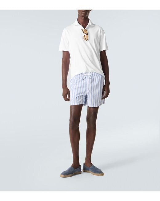 Polo Zero De Jersey De Algodon Fedeli de hombre de color White