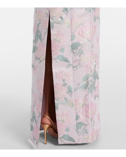 Markarian Pink Robe Odessa Aus Brokat
