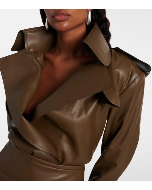 Body Cruzado Norma Kamali de color Brown