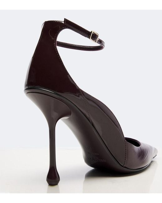 Jimmy Choo Brown Quinci Leather Pumps