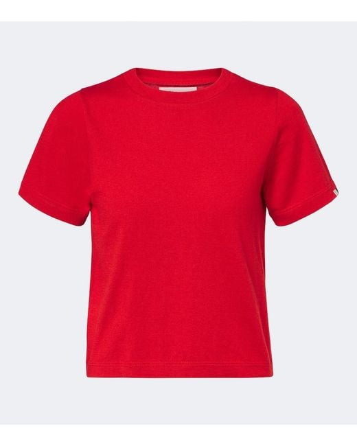 Extreme Cashmere Red N°267 Tina Cotton And Cashmere T-Shirt
