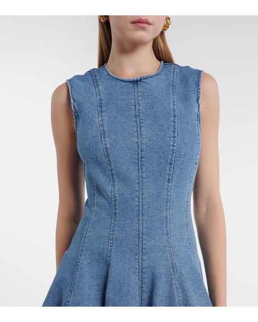 Jonathan Simkhai Blue Bowen Denim Maxi Dress