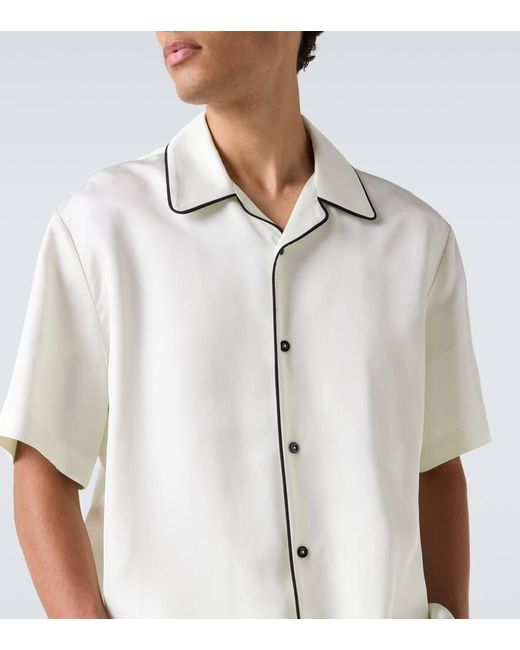 Camisa Bowling Oversized Jil Sander de hombre de color White