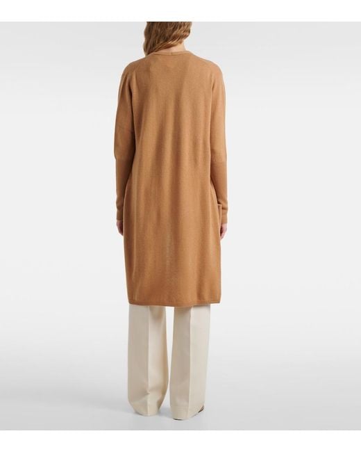 Jardin Des Orangers Natural Wool And Cashmere Cardigan