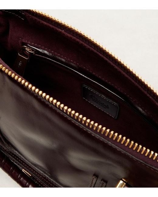 Chloé Black Marcie Small Leather Shoulder Bag