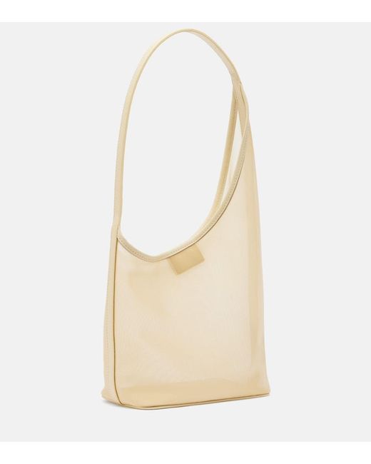Aesther Ekme White Demi Lune Medium Mesh Shoulder Bag